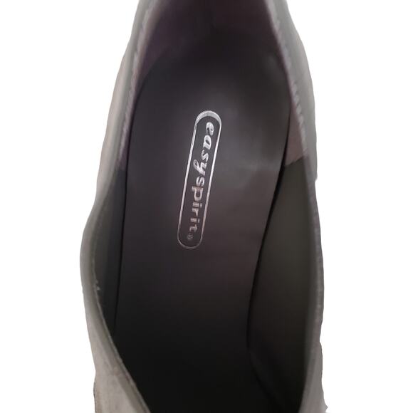 Easy Spirit Gray Suede Slip On  Ankle Boots 6 1/2 New In Box - Picture 8 of 10